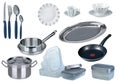 New kitchen set isolated Royalty Free Stock Photo