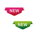 New labels. Stickers for New Arrival shop product tags. Vector illustration. Royalty Free Stock Photo