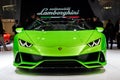 New 2019 Lamborghini Huracan Evo Spyder supercar Royalty Free Stock Photo