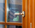 New laminated brown window inside view