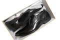 New leather shoes in box Royalty Free Stock Photo