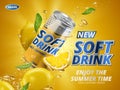 New lemon soft drink