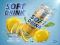 New lemon soft drink