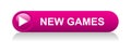 new games icon button on white Royalty Free Stock Photo