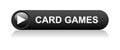 card games icon button on white Royalty Free Stock Photo
