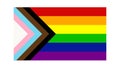 New LGBTQ Rights Pride Flag. Progressive pride flag. Royalty Free Stock Photo