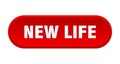 new life button. rounded sign on white background Royalty Free Stock Photo