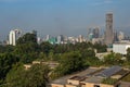 New life comes to Addis Abeba. City landscape with skyscrapers construction