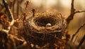 New life hatching, fragile beauty in nature generated by AI