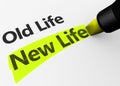 New Life Versus Old Life Concept Royalty Free Stock Photo