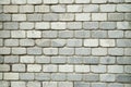 New light decorative marble bricks on wall close