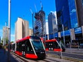 New Light Rail Trams, Circular Quay, Sydney, Australia