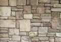 New light stone wall closeup