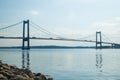 The New Little Belt bridge in Denmark Royalty Free Stock Photo