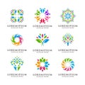 New abstrac icon business company logo colorful Royalty Free Stock Photo