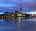 New London city hall at night Royalty Free Stock Photo