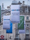 New London flags in the streets - everyone welcome