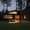 new look house in the woods