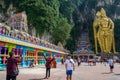 New looks of Batu Caves, guarded by a monumental statue of Hindu