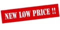 New low price Royalty Free Stock Photo