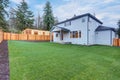 New luxury home with covered back porch Royalty Free Stock Photo