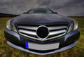 New luxury mercedes benz cgi coupe, smiling face Royalty Free Stock Photo