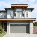 New House Modern Home Exterior Street Elevation Royalty Free Stock Photo