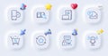 New mail, Device and Refrigerator timer line icons. For web app, printing. Vector