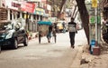 New Market, Kolkata, December 2, 2018: View of popular Lindsay Street besides Free School Street Mirza Ghalib Street back side