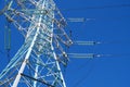 New mast of power lines Royalty Free Stock Photo