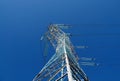 New mast of power lines Royalty Free Stock Photo