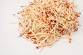 New matchsticks isolated on a background Royalty Free Stock Photo