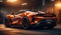 the new mclaren 720s is parking on the warehouse