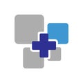 New medical logo design. Health care logotype. Pharmacy healthcare vector template illustration Royalty Free Stock Photo