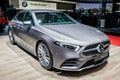 New Mercedes Benz A200 car at the 89th Geneva International Motor Show. Geneva, Switzerland - March 5, 2019