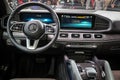 New 2020 Mercedes GLE 300d 4MATIC car interior showcased at the Paris Motor Show