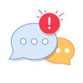 New Message, Dialog, Chat Speech Bubble Notification icon