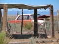 abandoned,car,desert Royalty Free Stock Photo