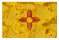 New Mexico Flag Grunge Albuquerque Rustic Vintage Royalty Free Stock Photo