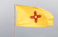 New Mexico Flag Royalty Free Stock Photo