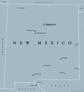 New Mexico United States political map