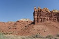 New Mexico- Panoramic View of Vibrantly Colored Rock Formations Royalty Free Stock Photo