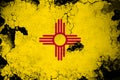 New mexico rusty and grunge flag illustration