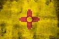 New mexico rusty and grunge flag illustration