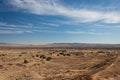 New Mexico Sevilleta National Wildlife Refuge as seen from a ridge on mountains adjacent