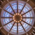 New Mexico State Capitol rotunda ceiling