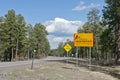 New Mexico state line sign Royalty Free Stock Photo