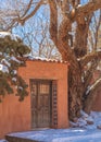 Southwest door and tiles in Santa Fe New Mexico