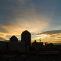 Albuquerque sunrise New Mexico Downtown Royalty Free Stock Photo