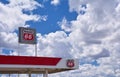 Phillips 66 gas station sign and logo. Royalty Free Stock Photo